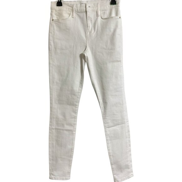 FRAME Jeans Ankle Le High Skinny White size 26 - Picture 2 of 14